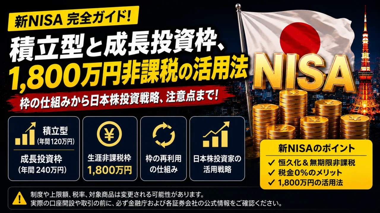 新NISA完全ガイド - つみたて投資枠と成長投資枠、1,800万円の非課税を使いこなす